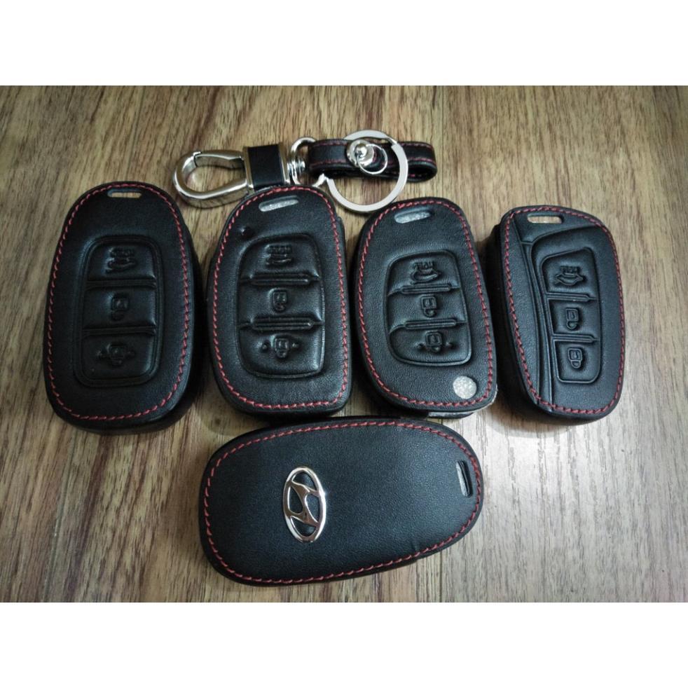 Bao da chìa khoá dành cho hyundai accent 2021 kèm móc (tặng quà móc khóa ghi sdt tránh thất lạc)