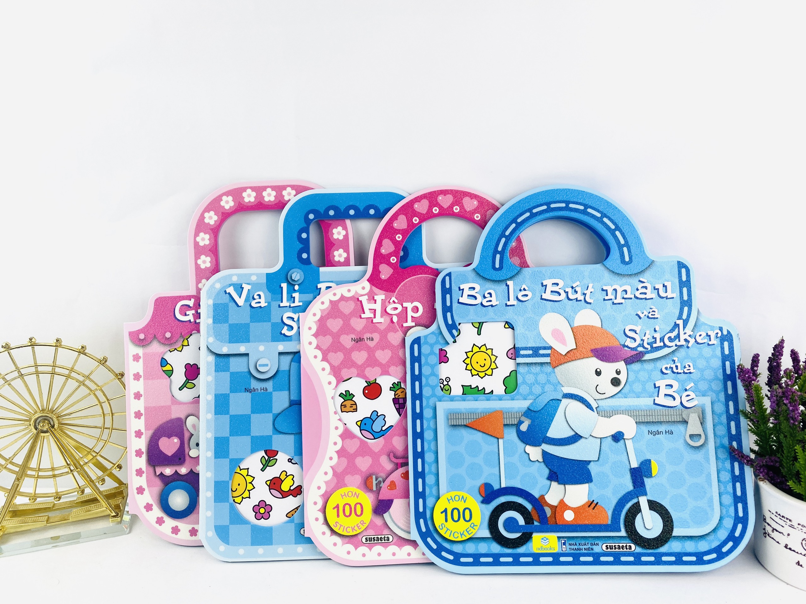 Sách - Bút Màu Và Sticker Của Bé ( Hơn 100 Sticsker ) - ndbooks