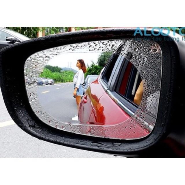 2 miếng dán chống bám nước mưa trên kính hậu xe ô tô - hình bầu dục | Phụ kiện xe hơi Trendy Car & Home