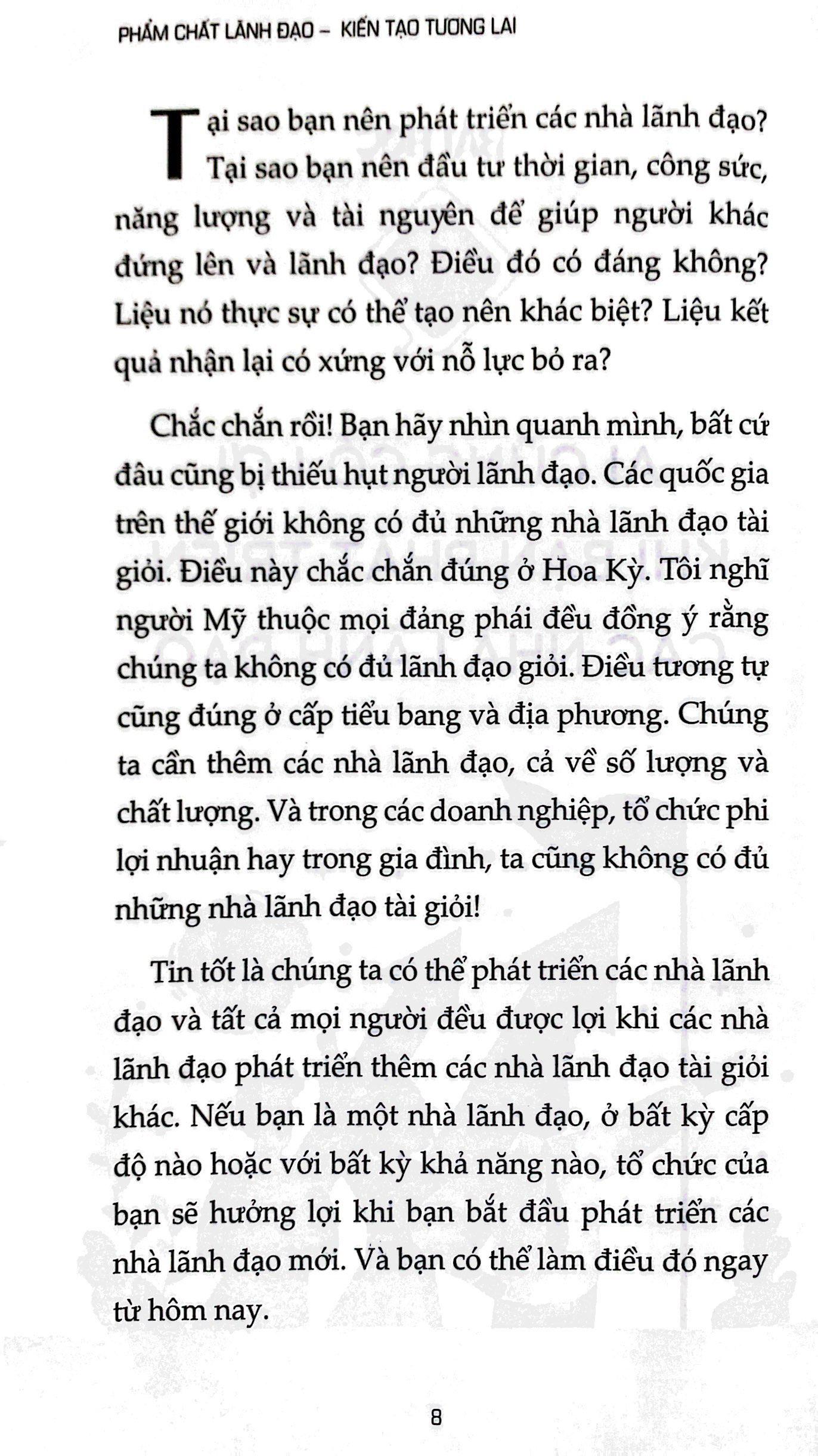 Phẩm Chất Lãnh Đạo - Kiến Tạo Tương Lai