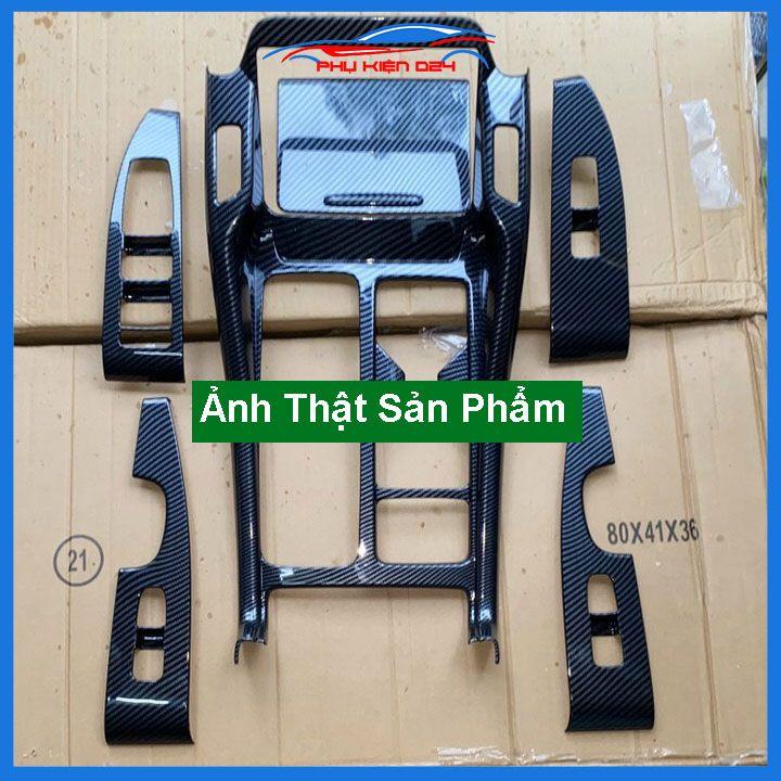 Ốp nội thất Sorento 2021-2022 vân Cacbon nhựa ABS bảo vệ chống trầy xước và làm đẹp xe
