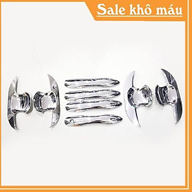 Bộ ốp tay nắm cửa, hõm cửa dành cho Toyota Corolla Cross mạ Crom
