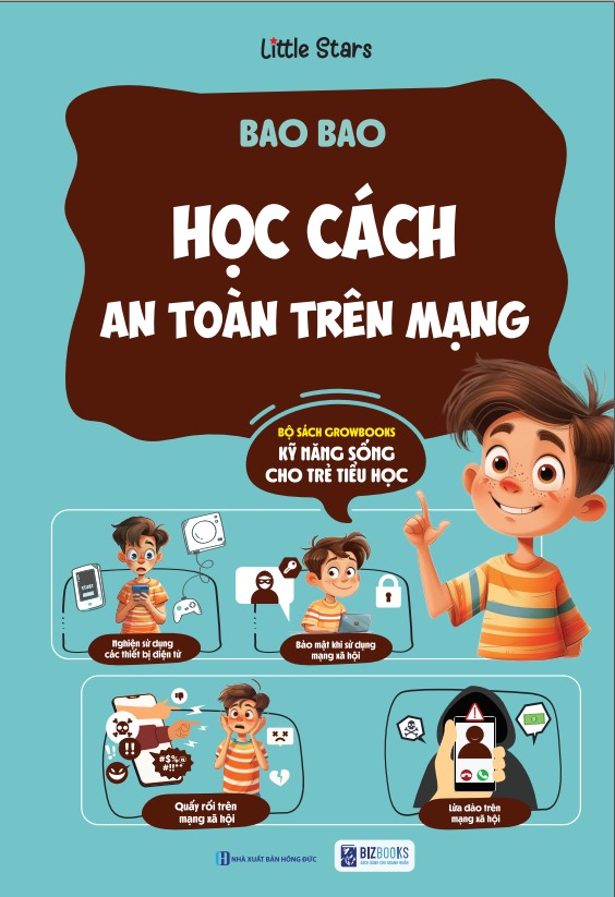 Bộ Sách GROWBOOKS - Kỹ Năng Sống Cho Trẻ Tiểu Học: Học Cách Nói Chuyện, Bảo Vệ Mình, Sức Khỏe, Cảm Xúc, An Toàn