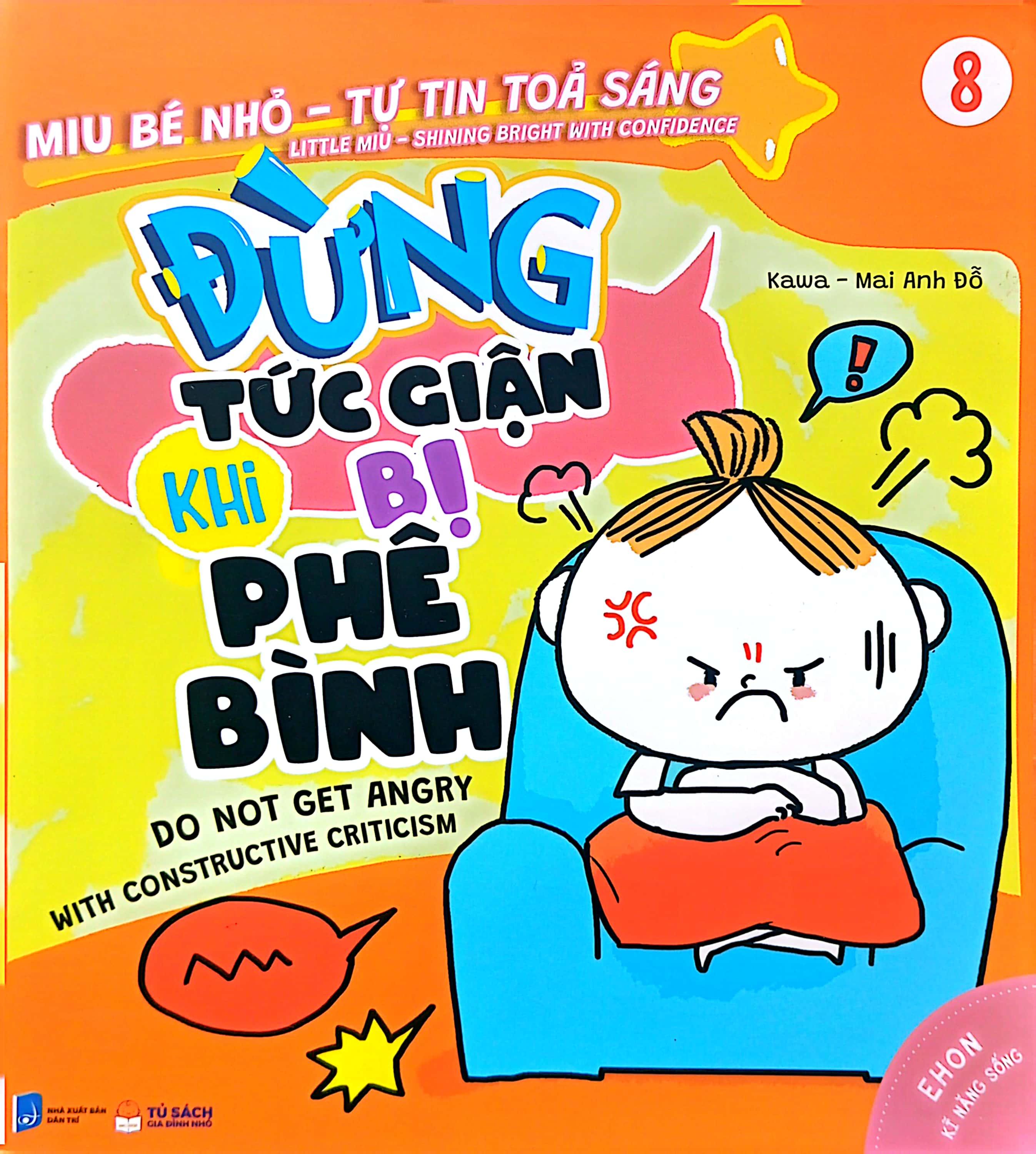 Sách Ehon Miu Bé Nhỏ Tự Tin Tỏa Sáng - Đừng Tức Giận Khi Bị Phê Bình