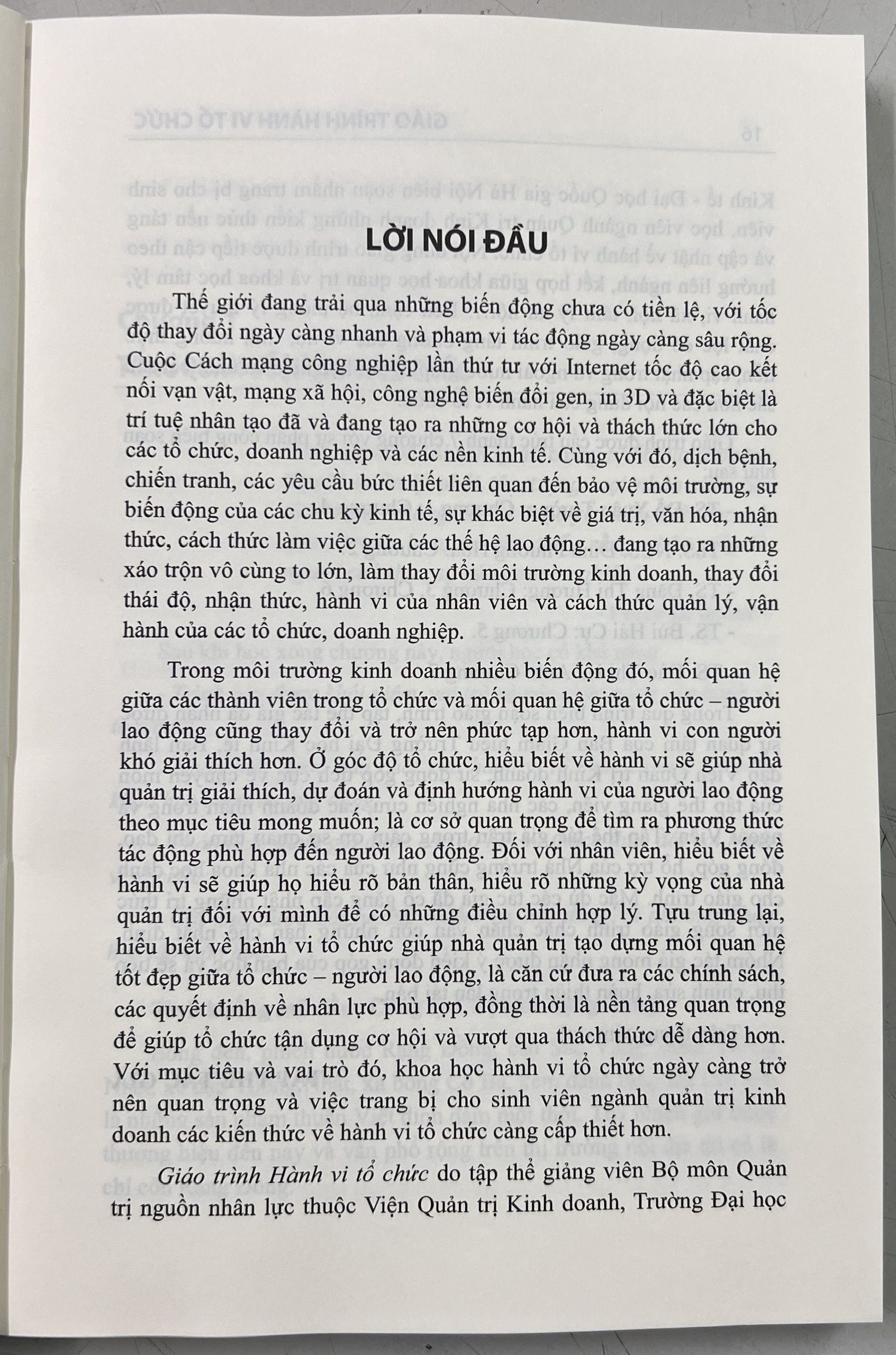 Sách - Giáo Trình Hành Vi Tổ Chức