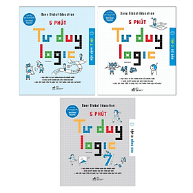 Bộ 3 Cuốn: 5 Phút Tư Duy Logic (Nhập Môn + Cơ Bản + Nâng Cao)