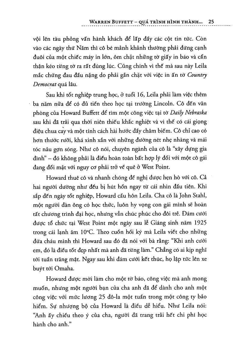 Warren Buffett - Quá Trình Hình Thành Một Nhà Tư Bản Mỹ (Tái Bản)