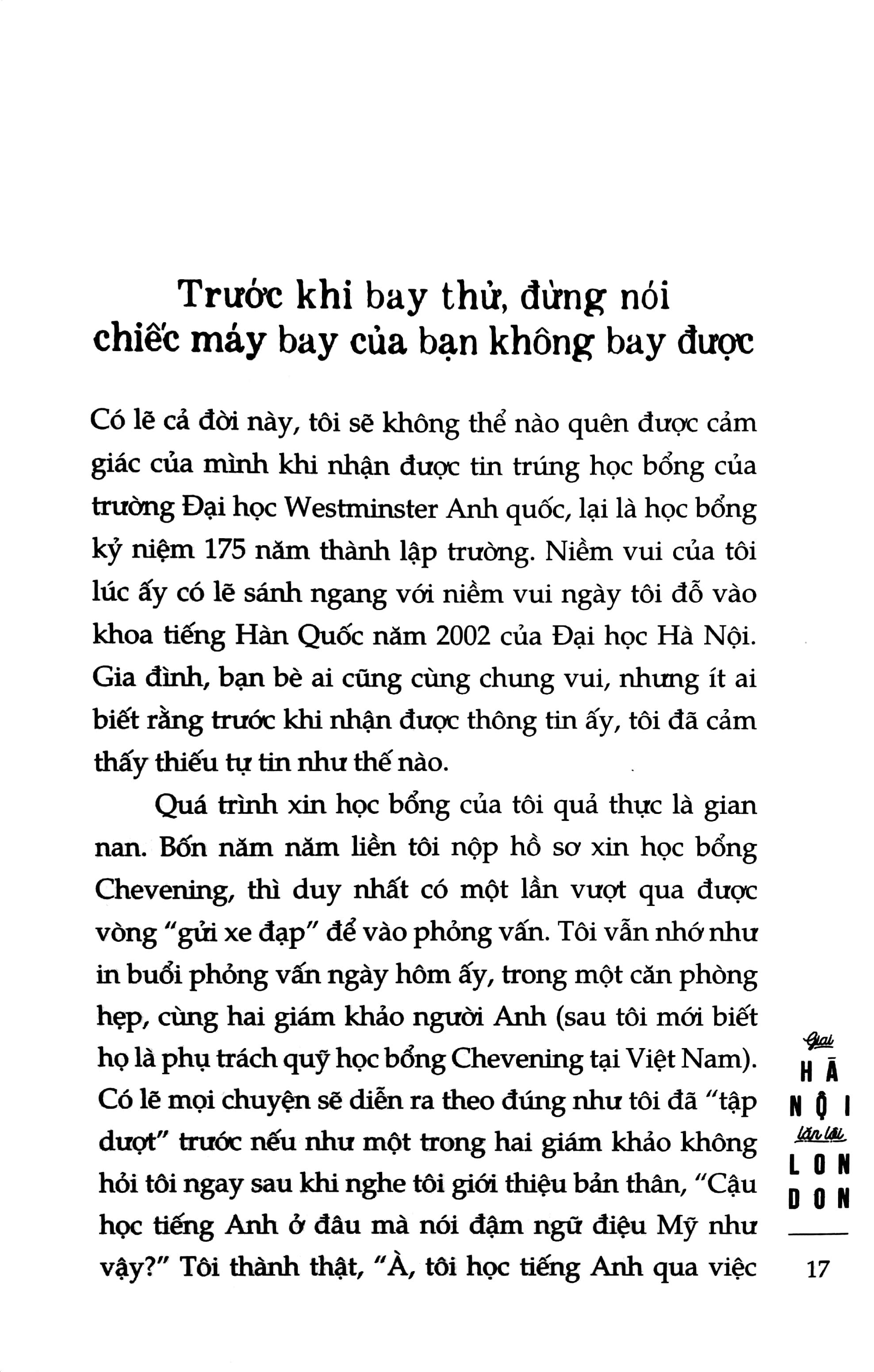 Giai Hà Nội Lặn Lội London