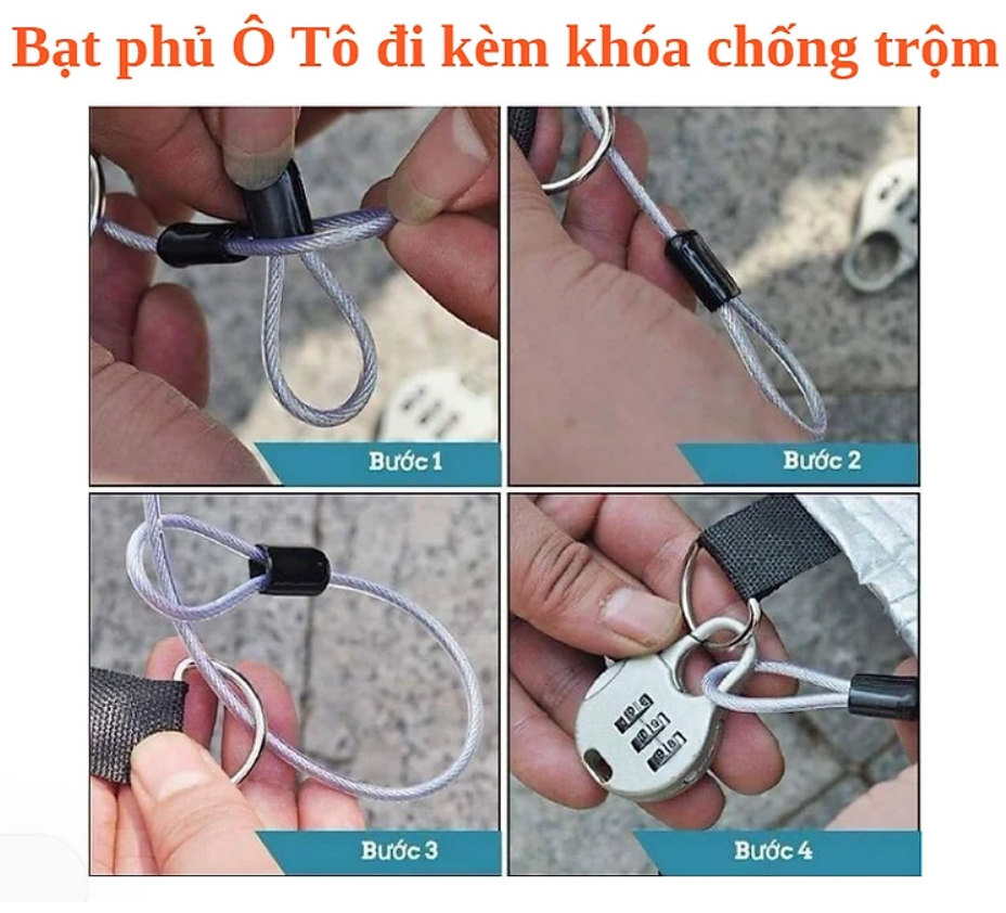 Bạt phủ ô tô tráng nhôm nano cao cấp - Bạt trùm xe hơi 3 lớp cách nhiệt chống nước tuyệt đối - Hàng chính hãng D Danido