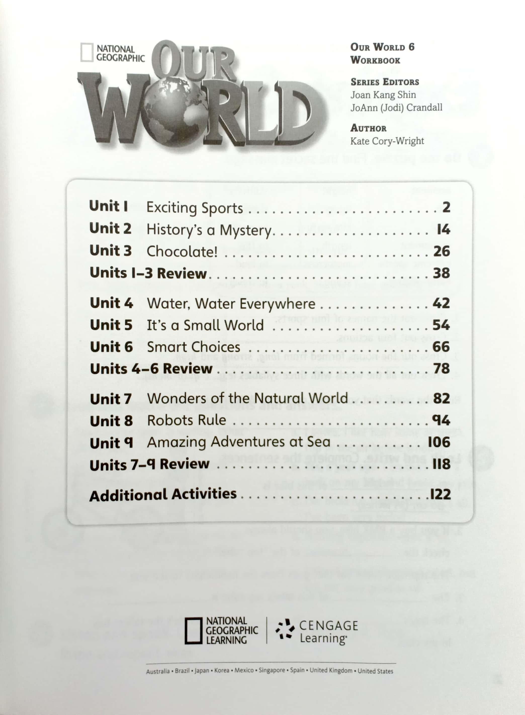 Our World Ame 6 Workbook