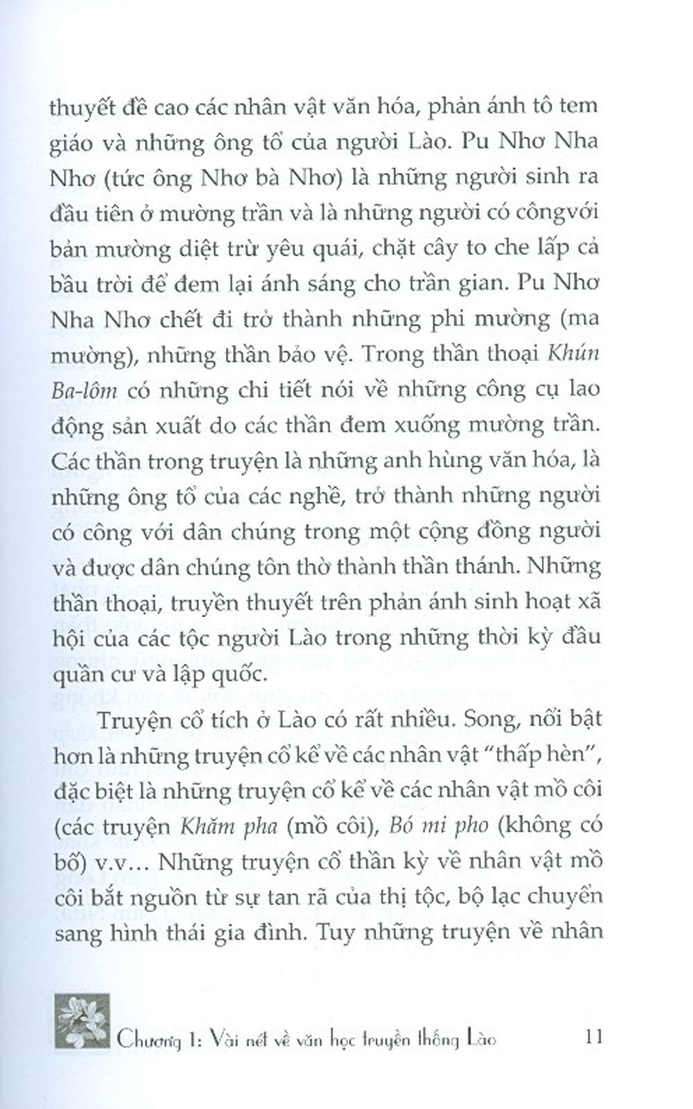 Diện Mạo Văn Học Cận Hiện Đại Lào - Tập 1