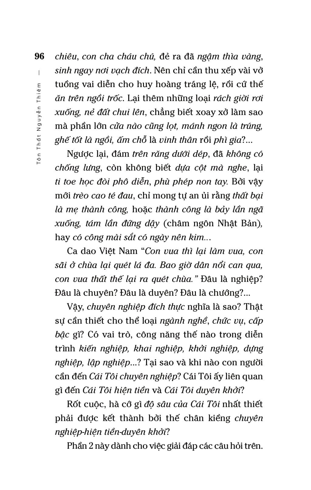 Cái Tôi Chuyên Nghiệp - Độ Xoắn-Độ Sâu-Độ Cao Của Cái Tôi - Con Người 3Đ