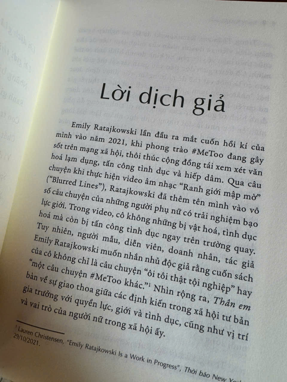 (New York Times Bestseller) THÂN EM – Emily Ratajkowski – Lan Võ dịch – San Hô - NXB Phụ nữ Việt Nam
