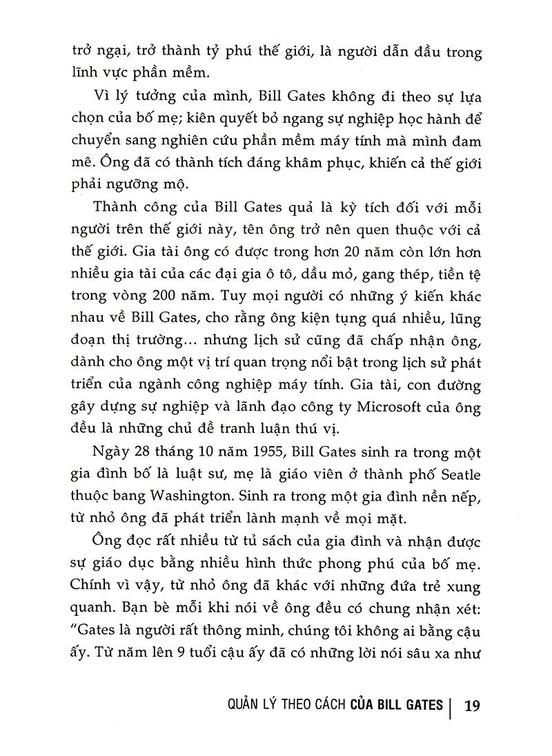 Chiêu Bài Quản Lý Vàng Của Bill Gates