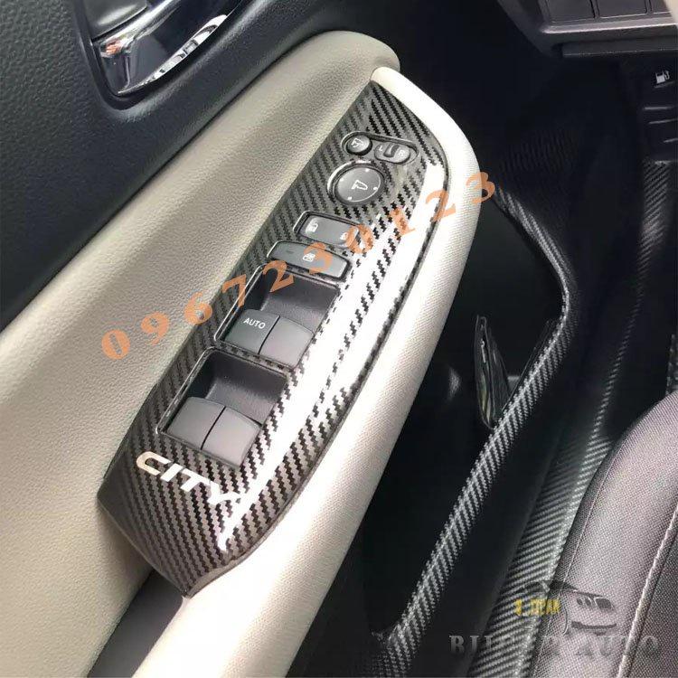 Ốp Nội Thất Honda City 2021 Hàng Nhựa Vân Cacbon Cao Cấp