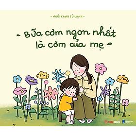 Sách tô màu Bữa Cơm Ngon Nhất Là Cơm Của Mẹ - ngồi cạnh tủ lạnh