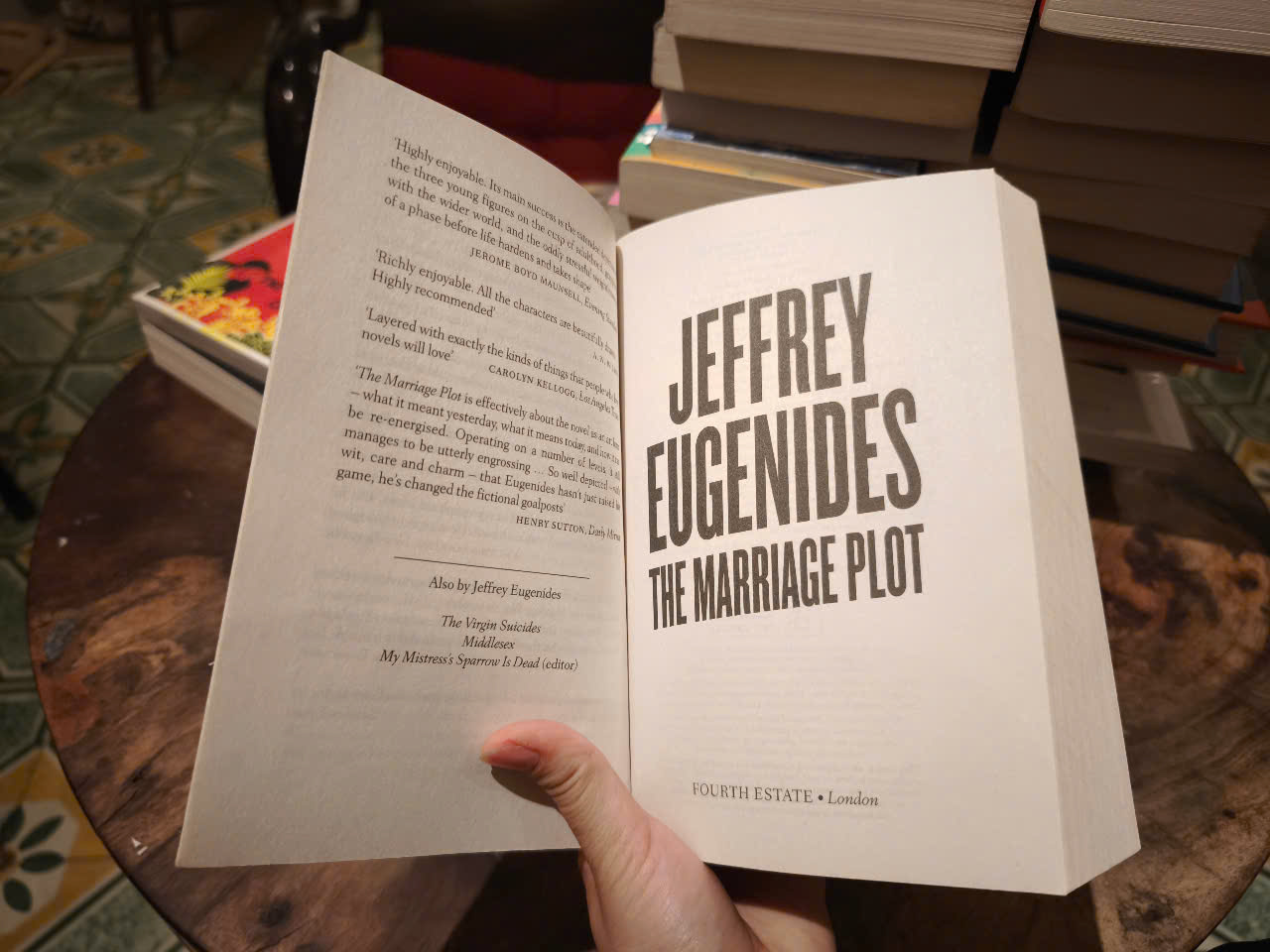 Sách - The Marriage Plot by Jeffrey Eugenides - Fiction/ Book Club /Romance in English