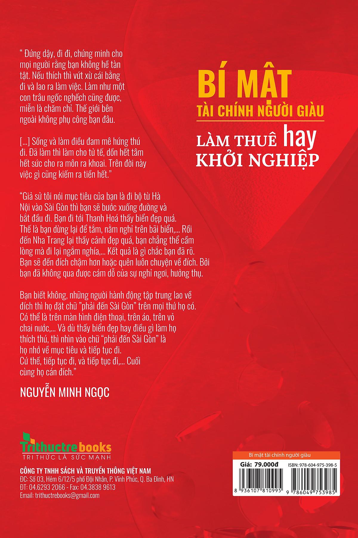 Bí mật tài chính người giàu - Làm thuê hay khởi nghiệp