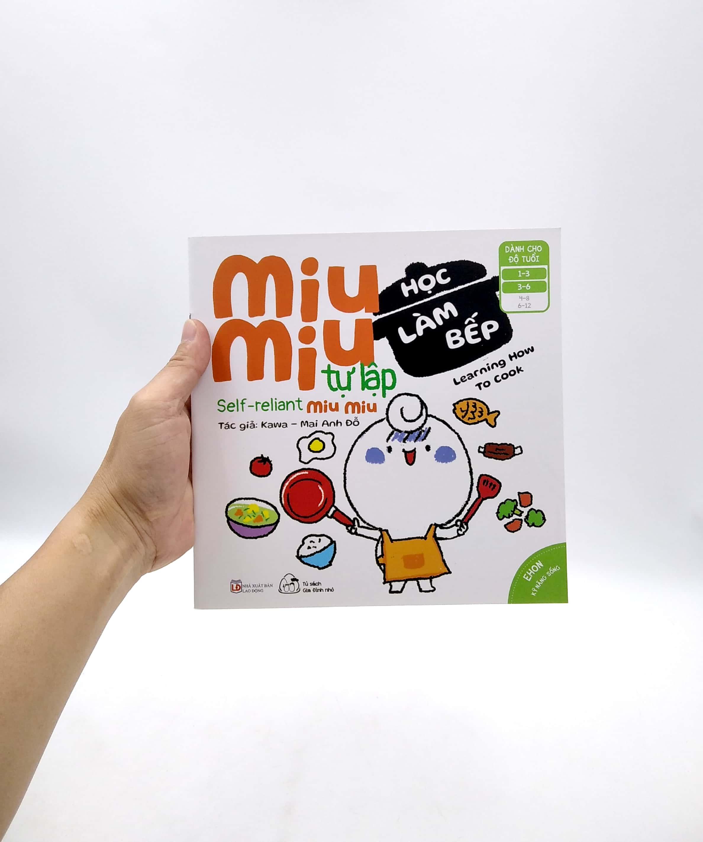 Sách Ehon Miu Miu Tự Lập Phần 2 Song Ngữ - Học Làm Bếp