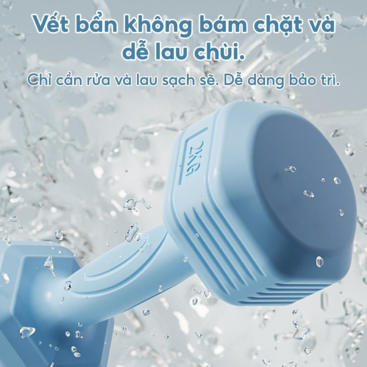 Tạ tay Tay Nhựa 314 - 4KG cao cấp Tập Gym tại nhà (hàng nhập khẩu)