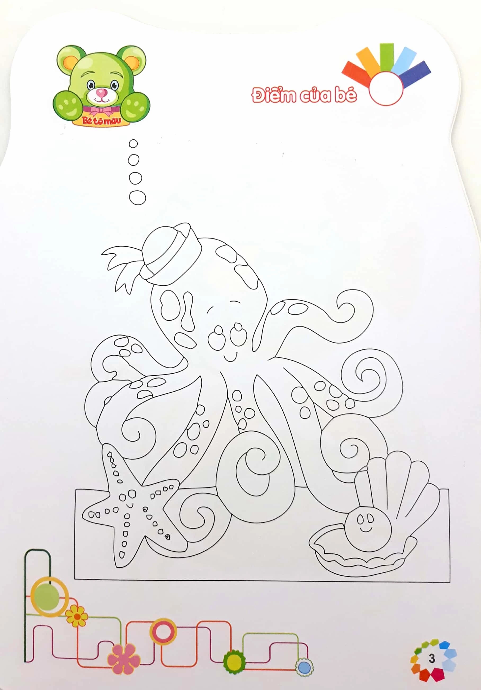 Bé tô màu - Động vật biển