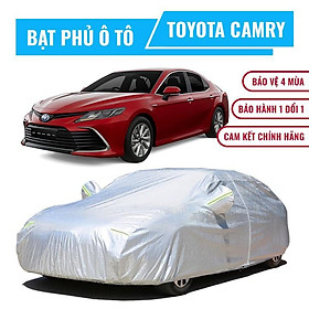 Bạt phủ xe ô tô 5 chỗ Toyota Camry 3 lớp chống nóng, chống thấm, chống bụi. Bạt phủ xe Camry, Bạt trùm xe hơi