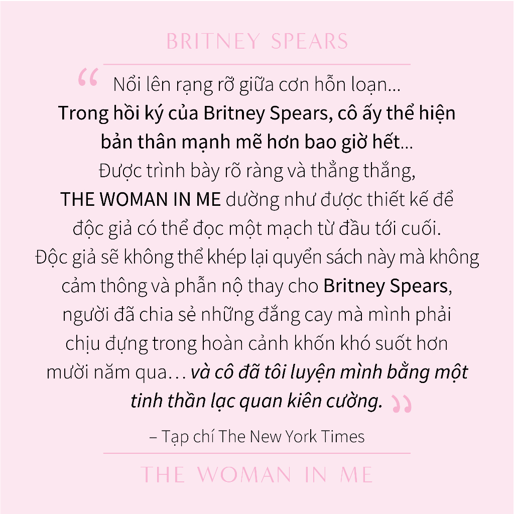 Sách - Người đàn bà trong tôi - Britney Spears (Kèm Poster A3)