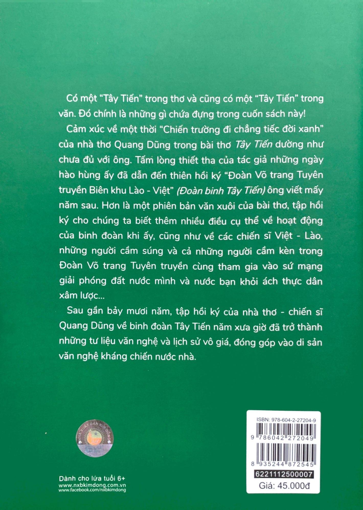 Đoàn Binh Tây Tiến (Đoàn Võ Trang Tuyên Truyền Biên Khu Lào - Việt) (Tái Bản 2022)