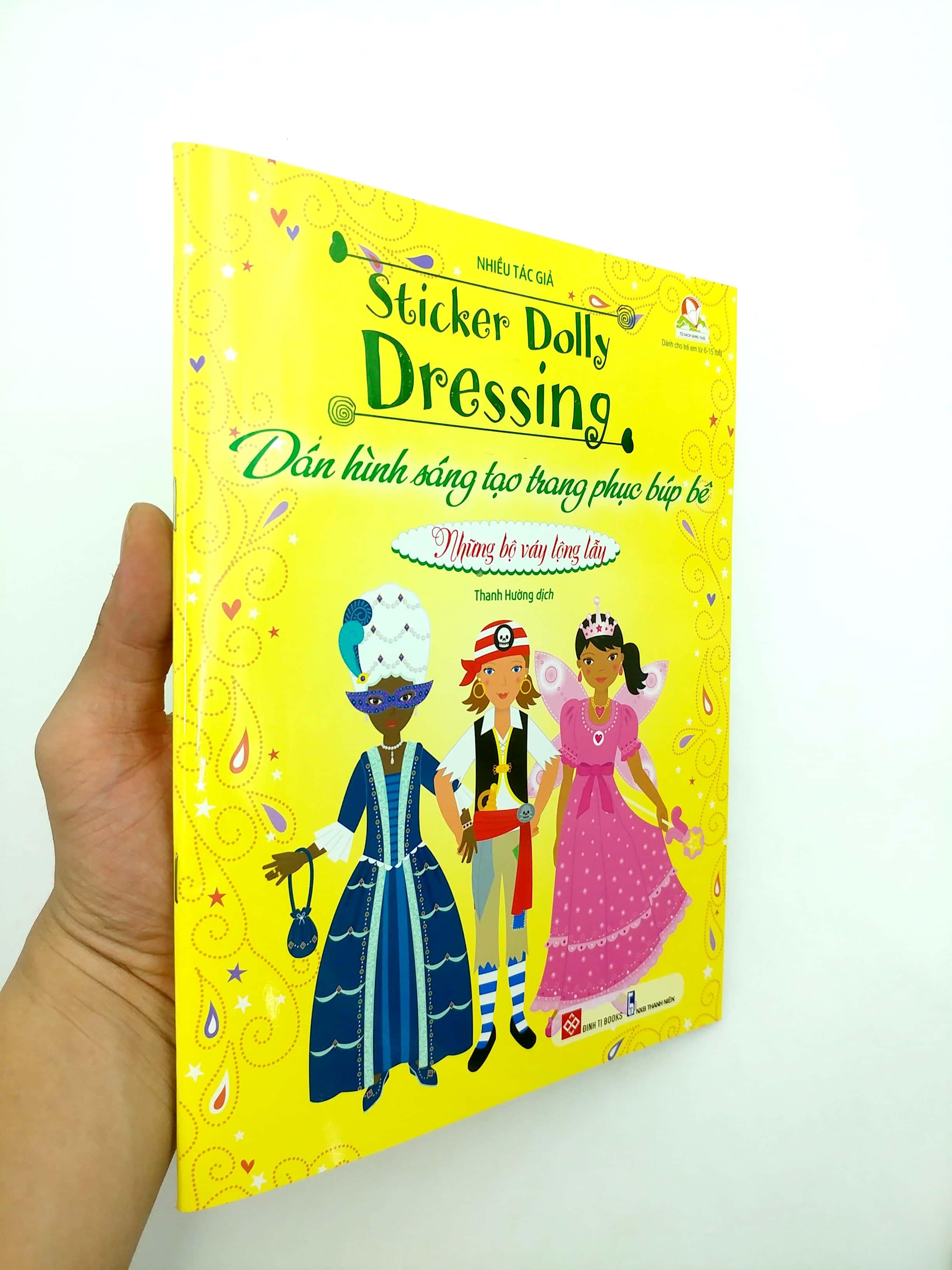 Dán Hình Sáng Tạo Trang Phục Búp Bê - Những Bộ Váy Lộng Lẫy
