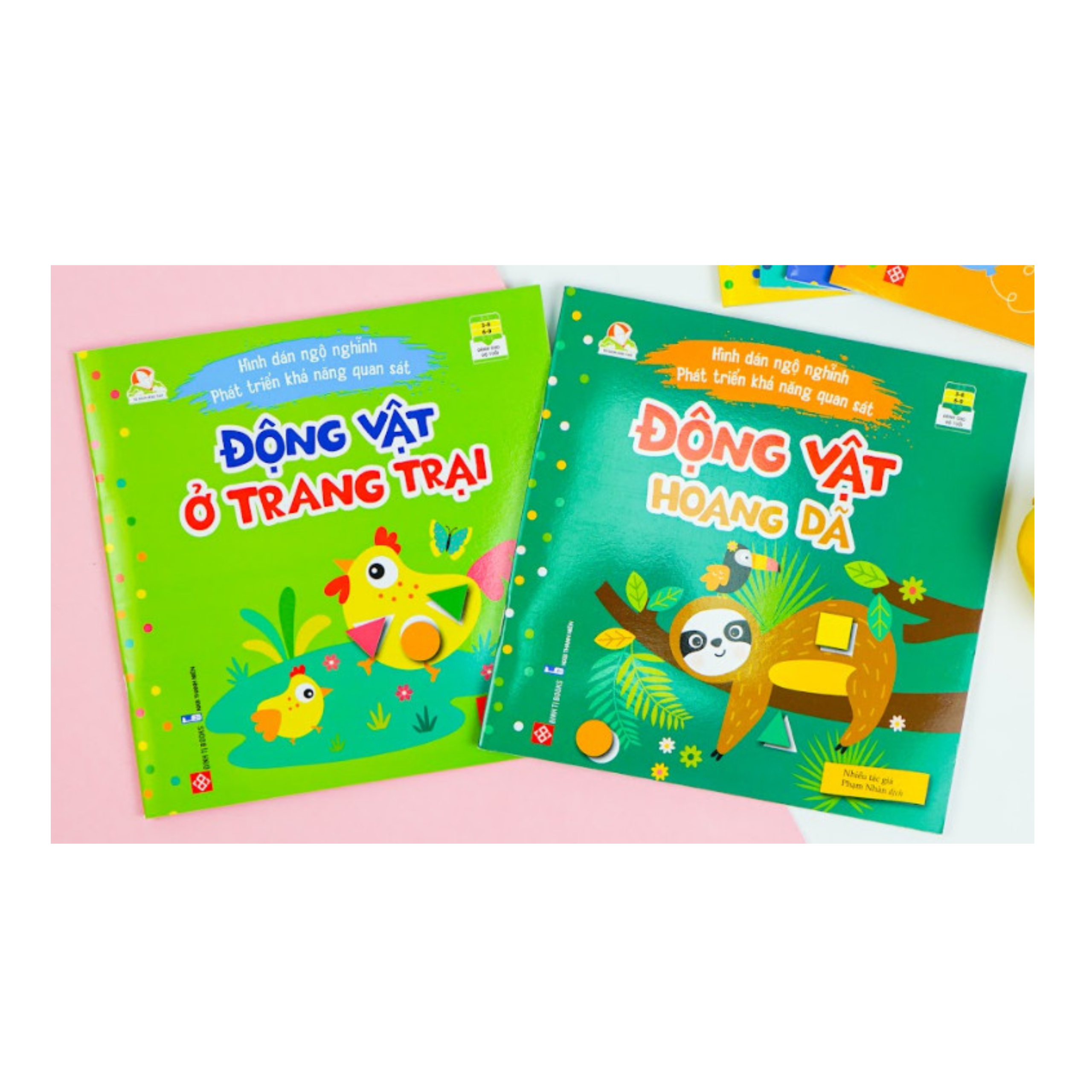 Combo 6 tập Hình Dán Ngộ Nghĩnh - Phát Triển Khả Năng Quan Sát ( tặng poster An toàn cho con yêu )