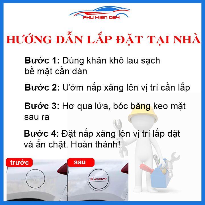 Ốp nắp bình xăng Ranger 2016-2017-2018-2019-2020 vân cacbon chống trầy trang trí ô tô