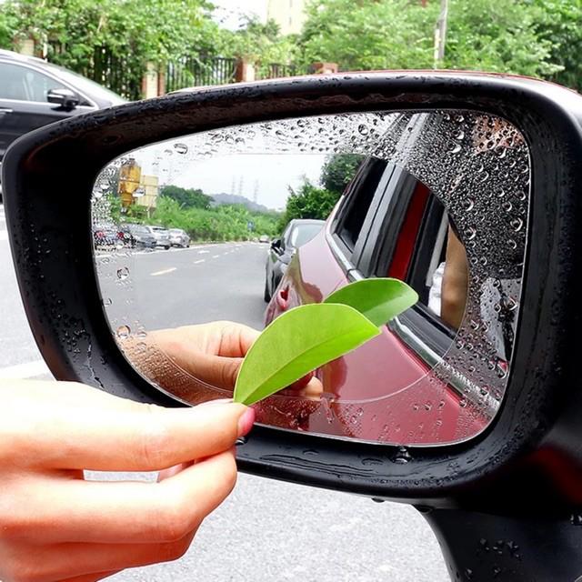 2 miếng dán chống bám nước mưa trên kính hậu xe ô tô - hình bầu dục | Phụ kiện xe hơi Trendy Car & Home