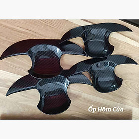 Bộ Ốp Tay Cửa Dành Cho Ô Tô Corolla Cross 2020 Vân Cacbon