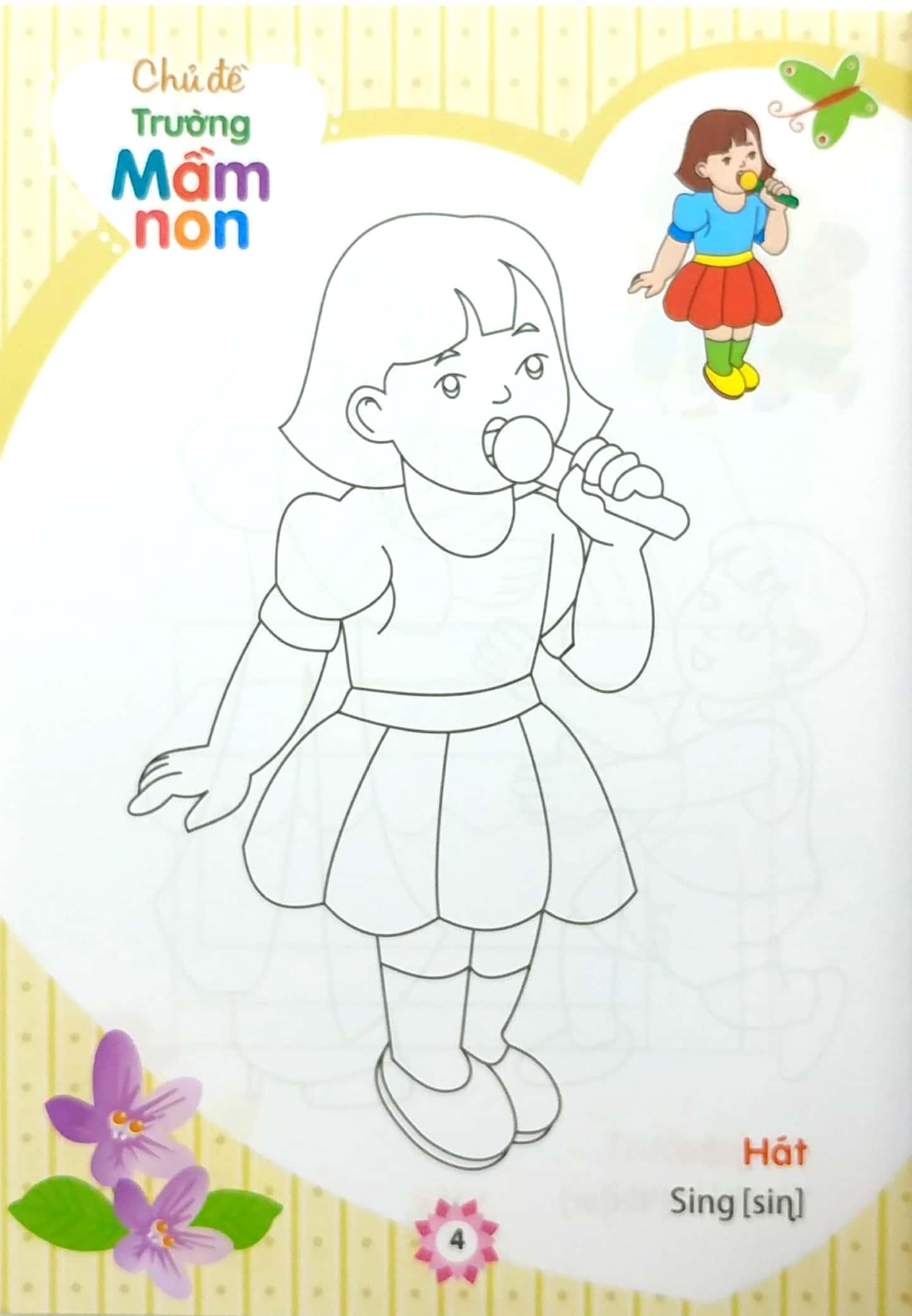 Tập Tô Màu Nhà Trẻ - Chủ Đề Trường Mầm Non (Tái Bản 2023)
