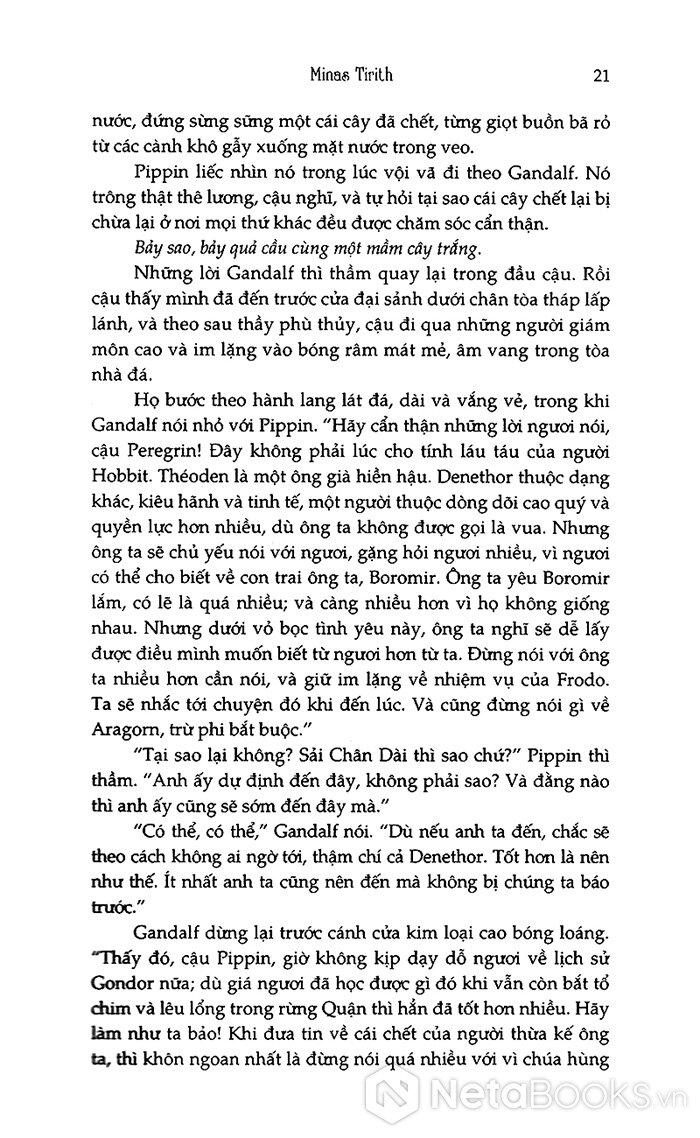 Chúa Tể Những Chiếc Nhẫn - Nhà Vua Trở Về (Tái Bản)