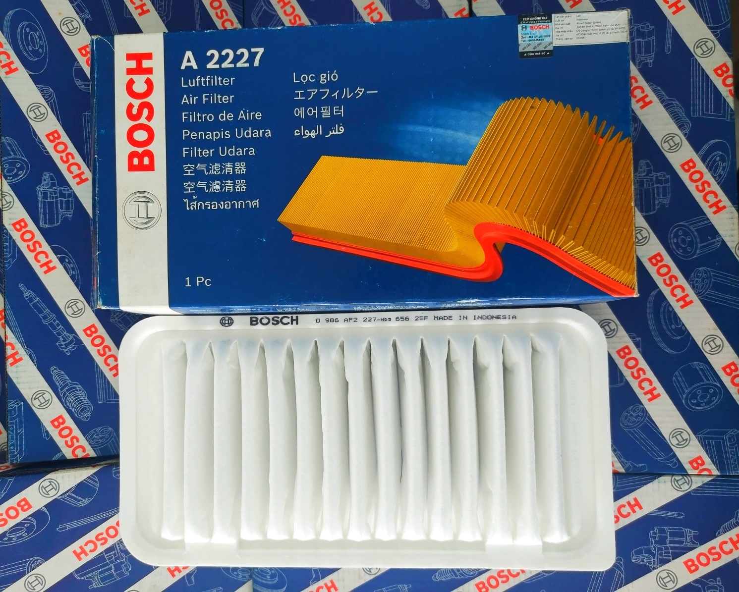 Lọc Gió Động Cơ Toyota Altis (2003-2008) - Bosch AT227