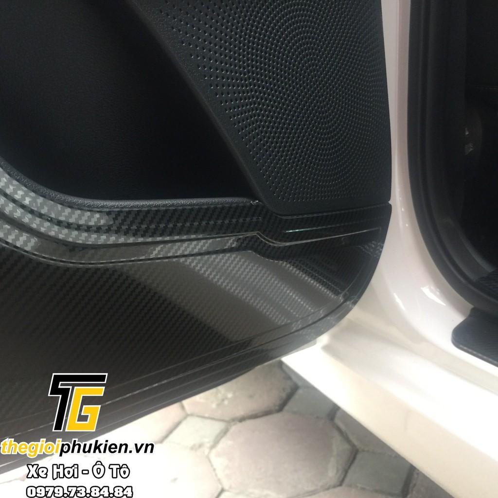 Ốp chống xước Tapli, Táp li cửa Kia Cerato 2019-2021 vân Carbon