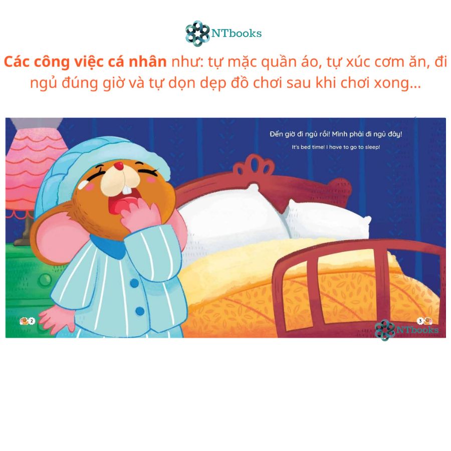 Sách - Bộ Ehon Song Ngữ Anh Việt- Chuột Ben Tô bé nhỏ - Rèn Luyện Tính Tự Lập Cho Trẻ 0 - 6 Tuổi ( Bộ 4 cuốn)