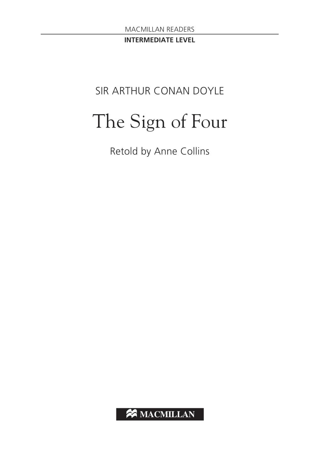 The Sign of Four: Intermediate Level (Macmillan Readers)