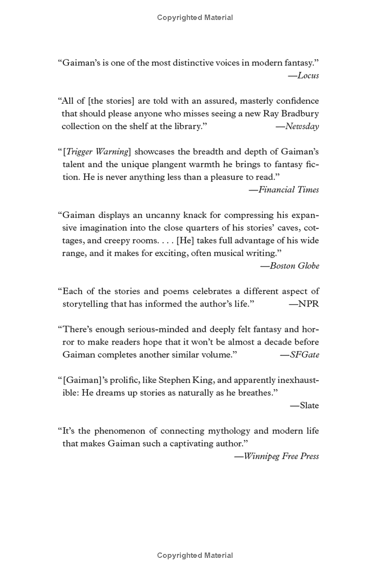 Trigger Warning: Short Fictions And Disturbances