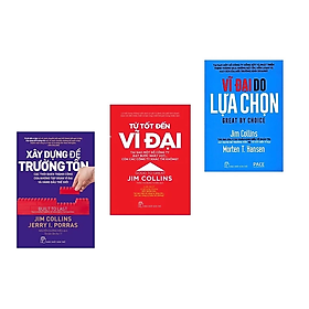 Combo Sách Kinh Tế Bán Chạy: Xây Dựng Để Trường Tồn + Vĩ Đại Do Lựa Chọn + Từ Tốt Đến Vĩ Đại (Bộ 3 Cuốn Cẩm Nang Tạo Dựng Thành Công Trong Kinh Doanh - Tặng Kèm Bookmark Green Life)