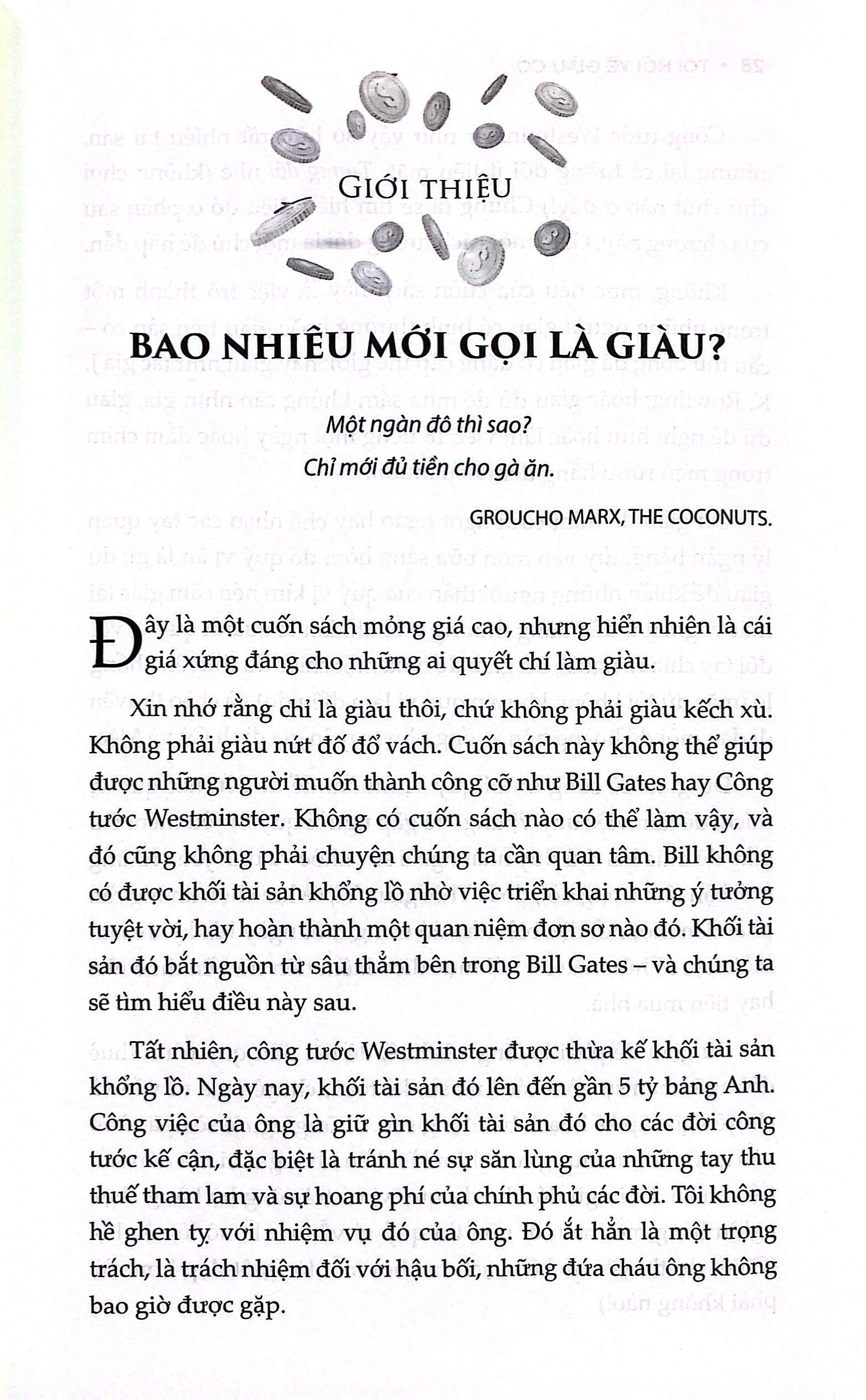 Tôi Nói Về Giàu Có - Tri Thức Tinh Lọc Từ Một Trong Những Doanh Nhân Tự Thân Giàu Có Nhất Nước Anh
