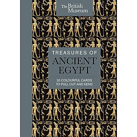 Sách - The British Museum: Treasures of Ancient Egypt: 20 Colourful Cards to Pull Out and Send - Card Book
