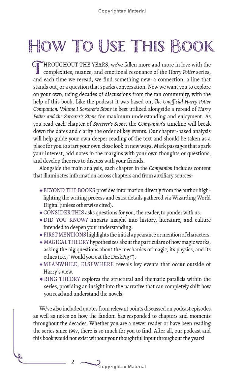 The Unofficial Harry Potter Companion Volume 1: Sorcerer