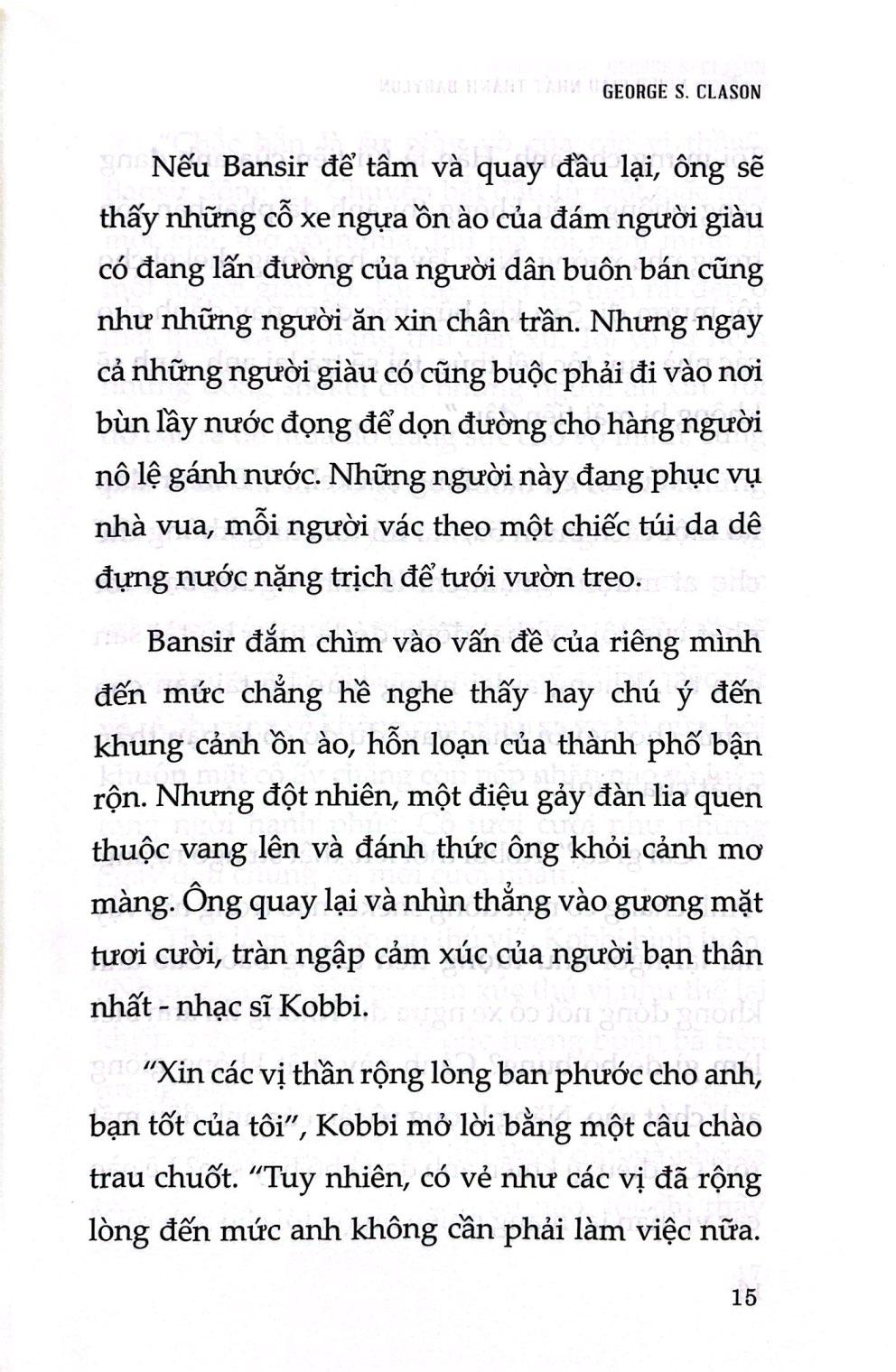 Sách - Người Giàu Nhất Thành Babylon - The Richest Man In Babylon