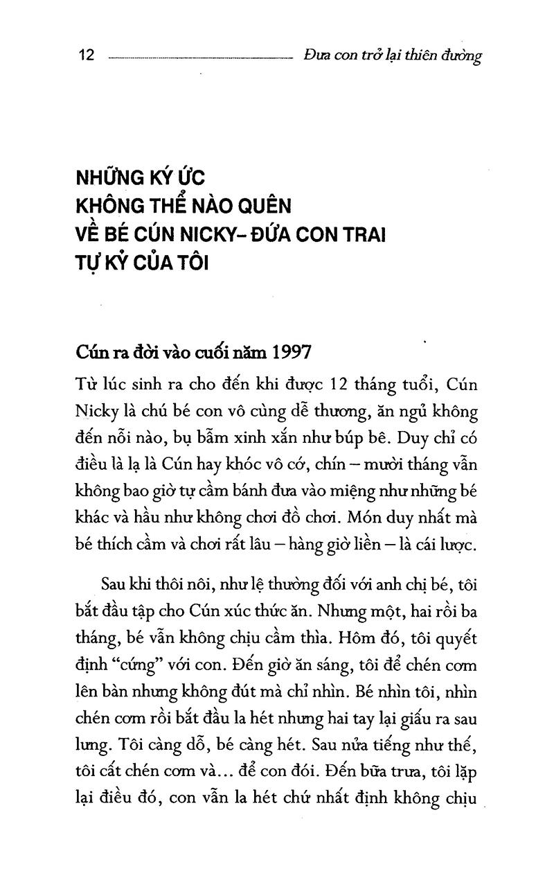 Đưa Con Trở Lại Thiên Đường