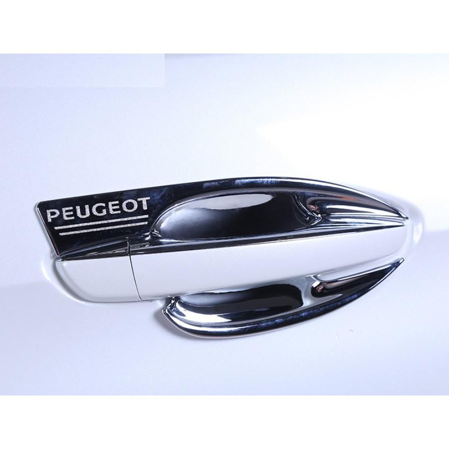Ốp Tay Hõm Cửa Dành Cho Peugiot 3008/ 5008 Mạ Crom cao cấp