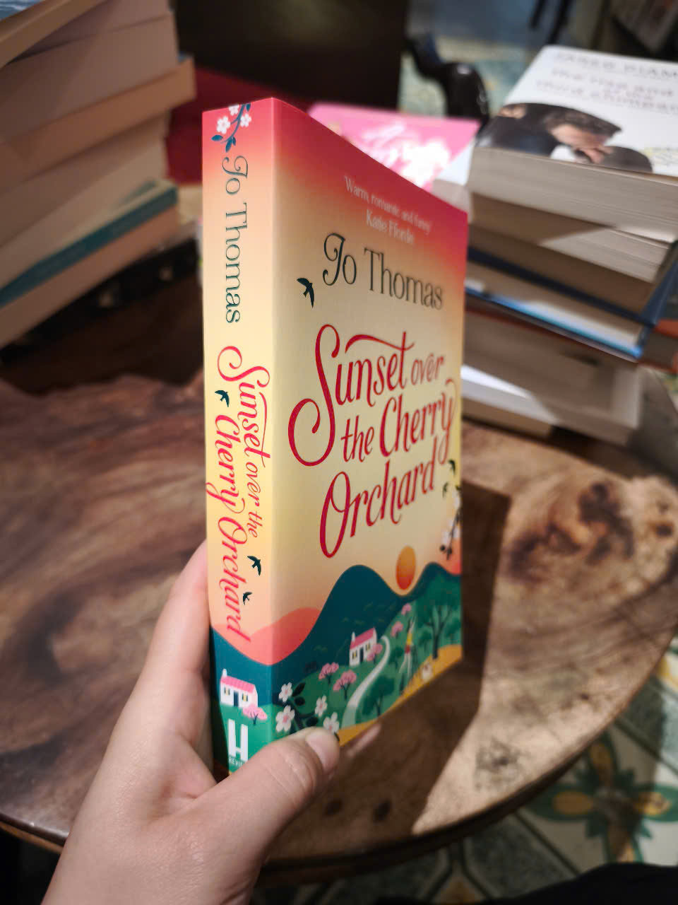 Sách - Sunset over the Cherry Orchard by Jo Thomas - Romance / Fiction in English