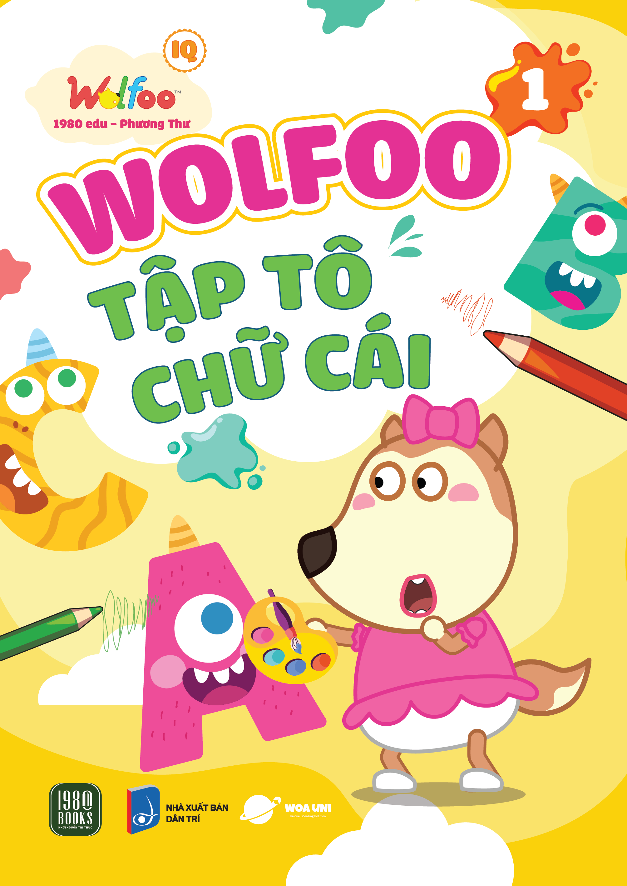 Combo 6 cuốn Wolfoo Tập Tô Chữ Cái Và Chữ Số