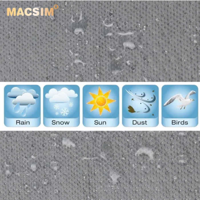Bạt phủ ô tô chất liệu vải không dệt 3 lớp cao cấp thương hiệu MACSIM cho xe ô tô Huyndai accent- màu ghi